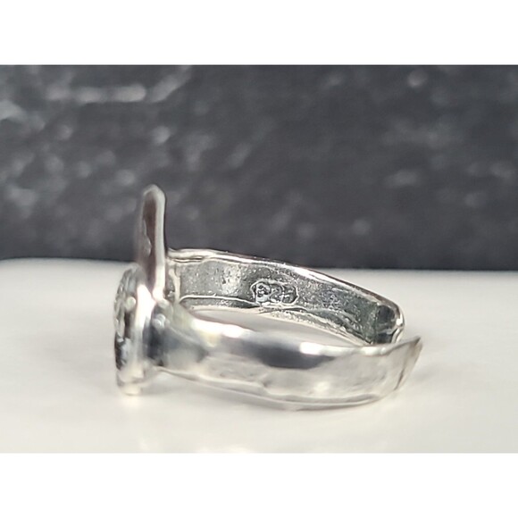 925 Sterling Silver Love Heart Shaped Toe Ring, Size US 1.5 Vintage - Picture 7 of 10